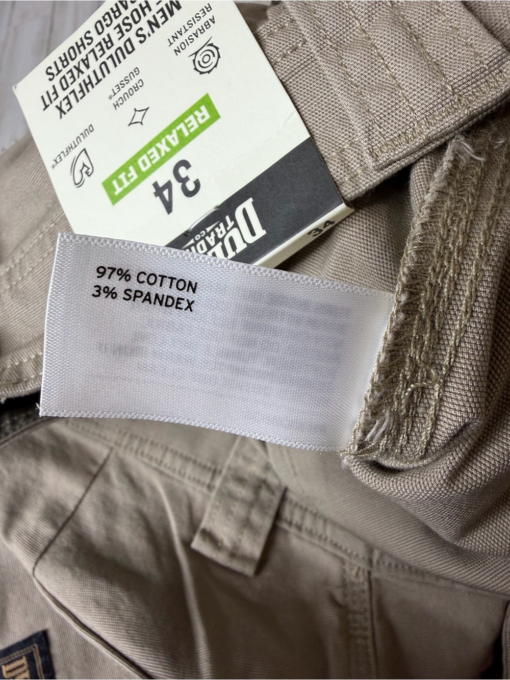 Duluth Trading Co Tan Cargo Shorts with Utility Pockets - Picture 7 of 12